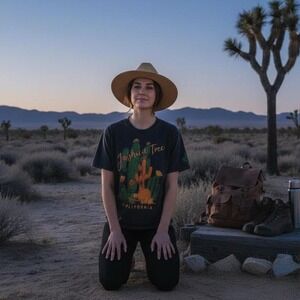Western Cactus Tee NWOT